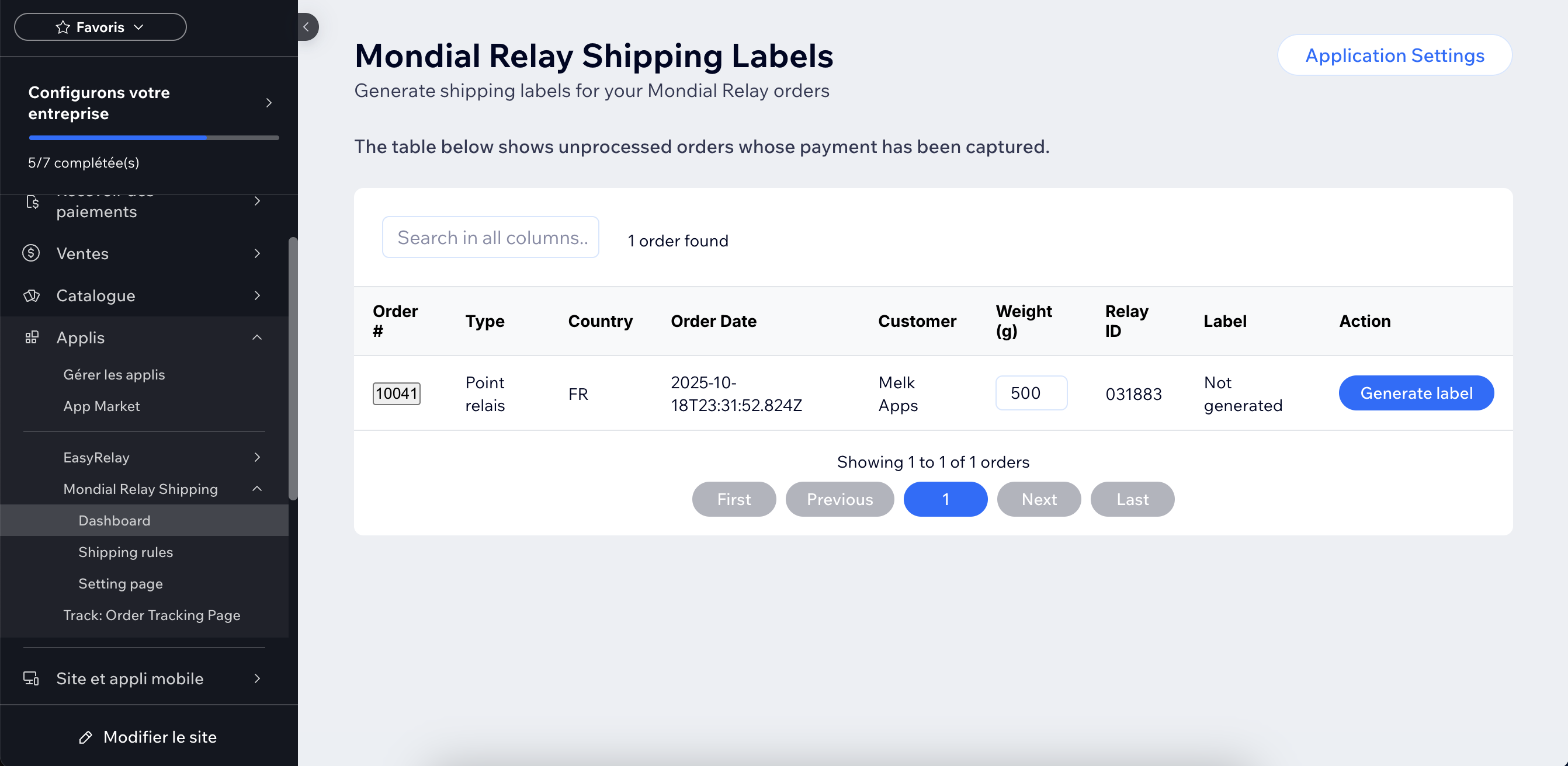 Select pickup point during checkout